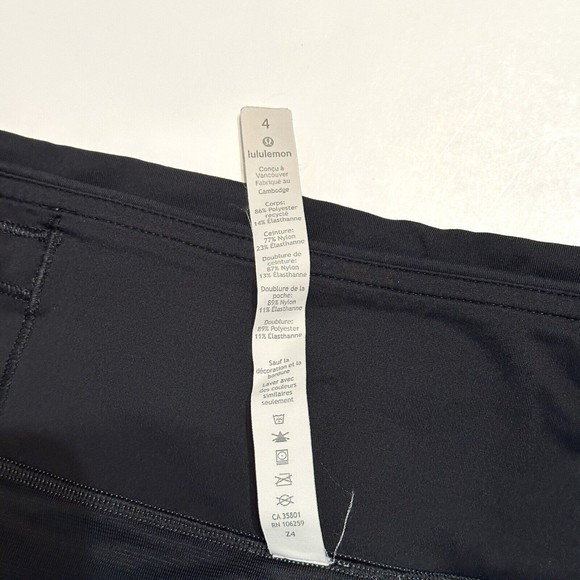 Lululemon RUN TIMES SHORTS II *4" Heather Lux Multi Black SWIFT Size 4 - Picture 12 of 12